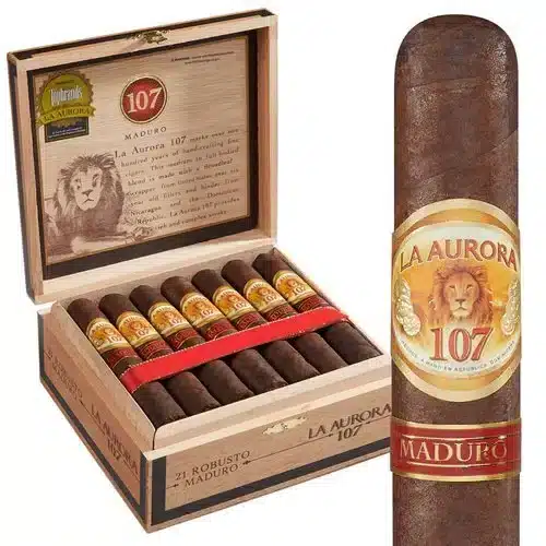 La Aurora 107 Maduro Cigars On Sale 1 La Aurora 107 Maduro
