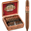 a box of cigars and a cigar in it