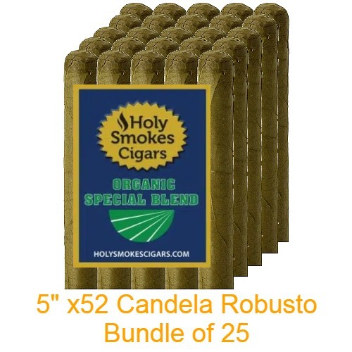 Organic SB Cigars Candela Robusto - Bundle of 25 (5"x 52) candela Robusto logo