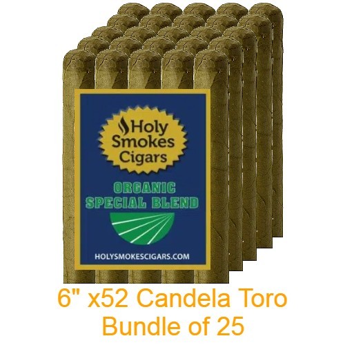 Organic SB Cigars Candela Toro - Bundle of 25 (6"x 52) candela toro logo