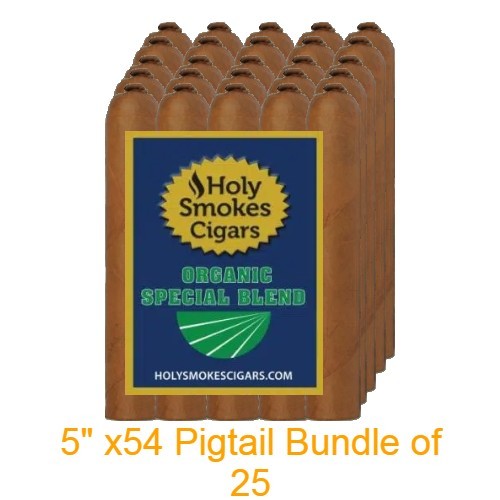 Organic SB Cigars Habano Coilhead - Bundle of 25 (5"x 54 Pigtail) pigtail HB lgo