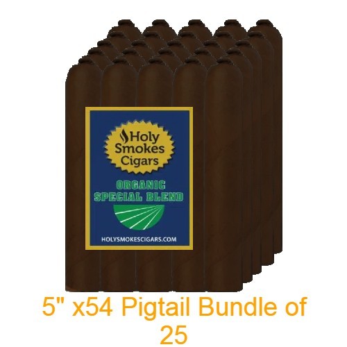 Organic SB Cigars Maduro Coilhead - Bundle of 25 (5"x 54 Pigtail) pigtail MAD logo