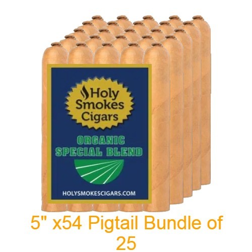 Organic SB Cigars Connecticut Coilhead- Bundle of 25 (5"x 54 Pigtail) pigtail ct logo